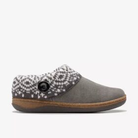 Zapatillas de casa Willowdean Sweater para mujer, gris oscuro