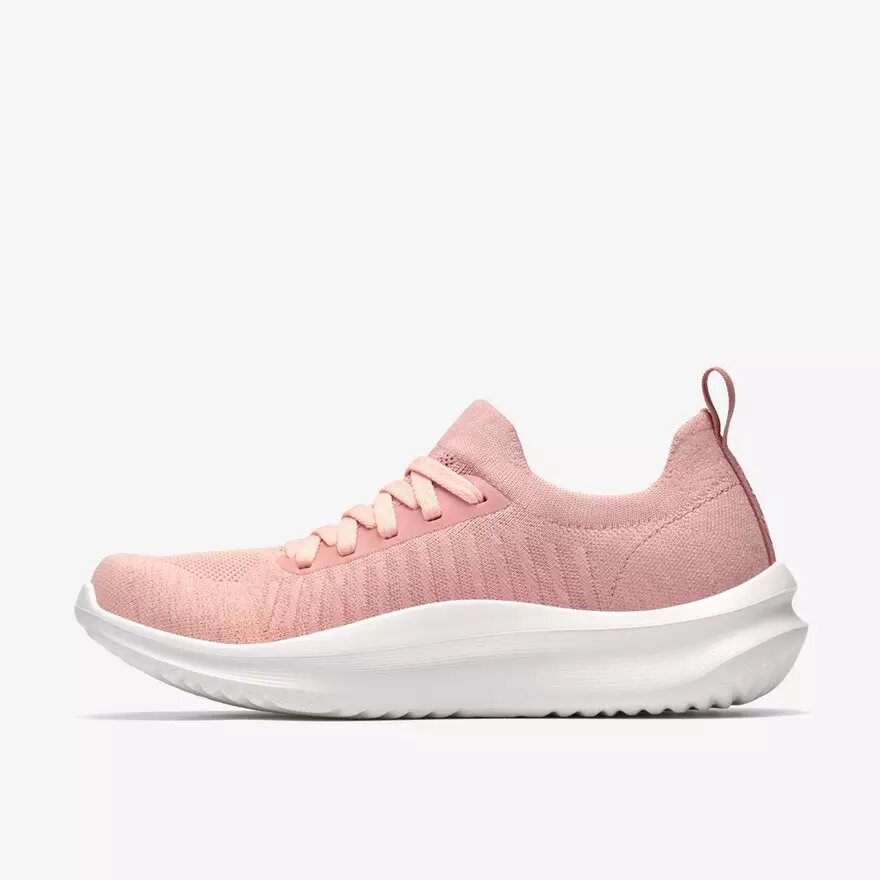 Zapatillas de cordones Solevana para mujer en rosa empolvado Zapatillas de cordones Solevana para mujer en rosa empolvado