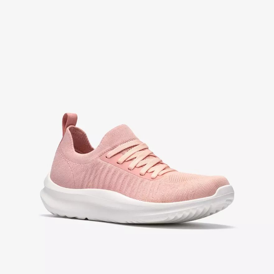 Zapatillas de cordones Solevana para mujer en rosa empolvado Zapatillas de cordones Solevana para mujer en rosa empolvado