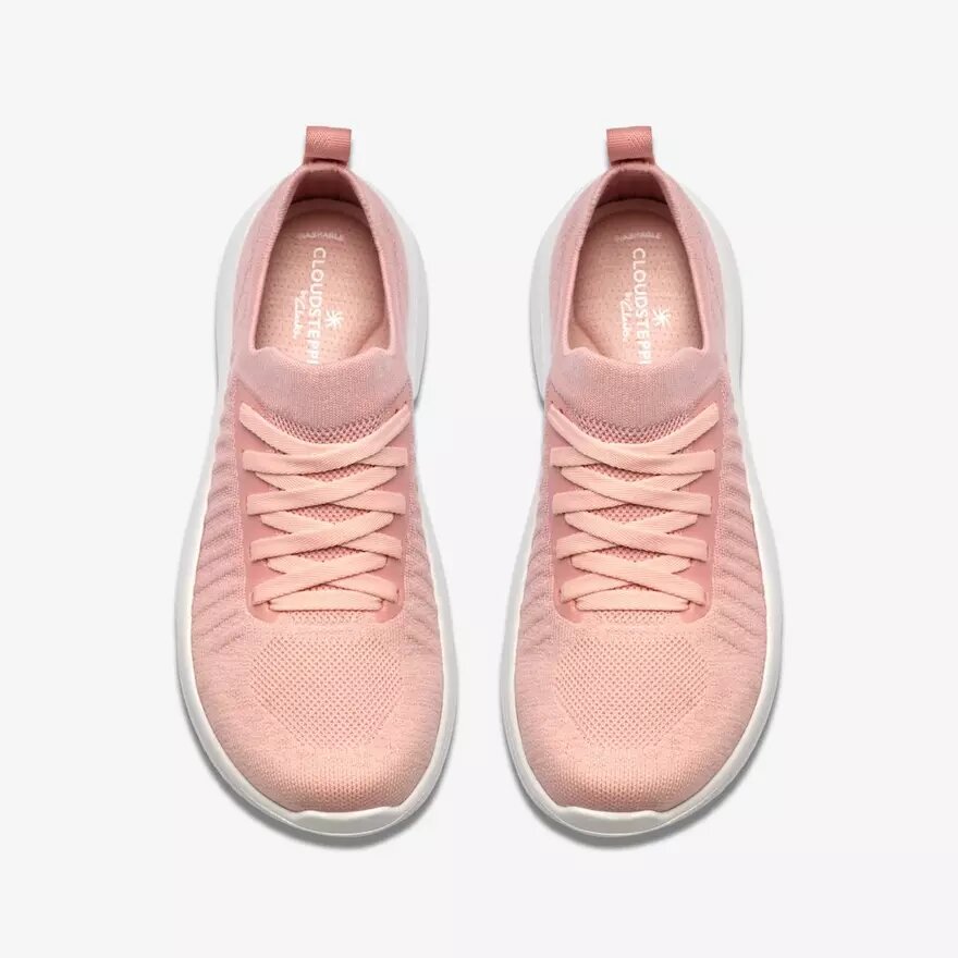 Zapatillas de cordones Solevana para mujer en rosa empolvado Zapatillas de cordones Solevana para mujer en rosa empolvado