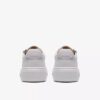 Zapatillas de cuero blancas Hollyrose Zip para mujer