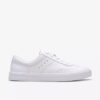 Zapatillas de cuero blancas Makea Court para mujer