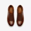 Zapatillas de cuero marrón claro Goswell Tie para hombre