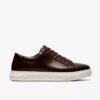 Zapatillas de cuero marrón Goswell Tie para hombre