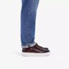 Zapatillas de cuero marrón Goswell Tie para hombre