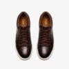 Zapatillas de cuero marrón Goswell Tie para hombre