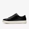 Zapatillas de cuero negro con cordones Goswell para hombre Zapatillas de cuero negro con cordones Goswell para hombre