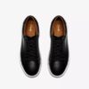 Zapatillas de cuero negro con cordones Goswell para hombre Zapatillas de cuero negro con cordones Goswell para hombre