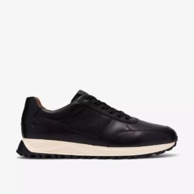Zapatillas de cuero negro Radwell Tie para hombre