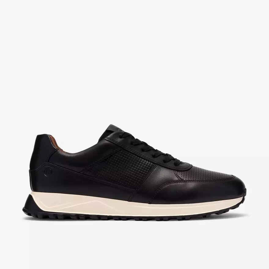 Zapatillas de cuero negro Radwell Tie para hombre Zapatillas de cuero negro Radwell Tie para hombre