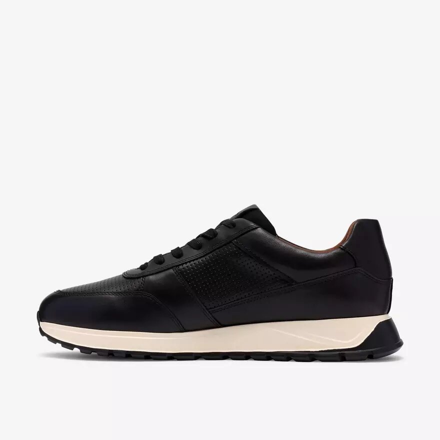 Zapatillas de cuero negro Radwell Tie para hombre Zapatillas de cuero negro Radwell Tie para hombre