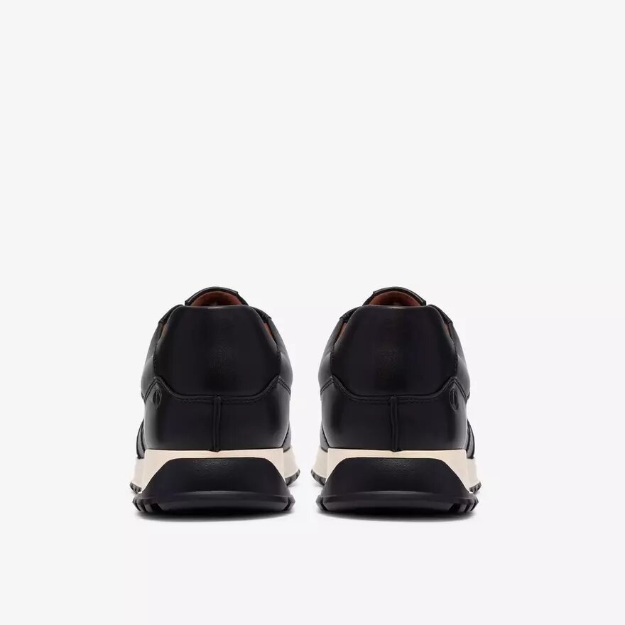 Zapatillas de cuero negro Radwell Tie para hombre Zapatillas de cuero negro Radwell Tie para hombre