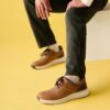Zapatillas de cuero para hombre Motion Trek Pt en color marrón oscuro