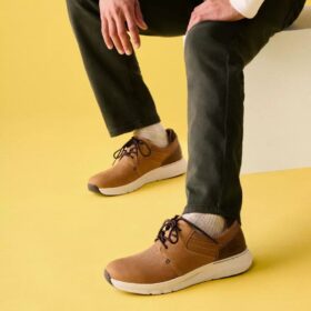 Zapatillas de cuero para hombre Motion Trek Pt en color marrón oscuro