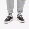 Zapatillas de paseo de cuero negro Hollyhock para mujer Zapatillas de paseo de cuero negro Hollyhock para mujer