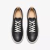 Zapatillas de paseo de cuero negro Hollyhock para mujer Zapatillas de paseo de cuero negro Hollyhock para mujer