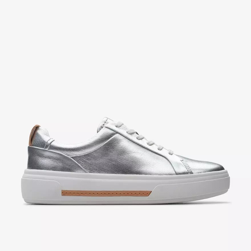 Zapatillas de paseo de piel plateadas Hollyhock para mujer Zapatillas de paseo de piel plateadas Hollyhock para mujer