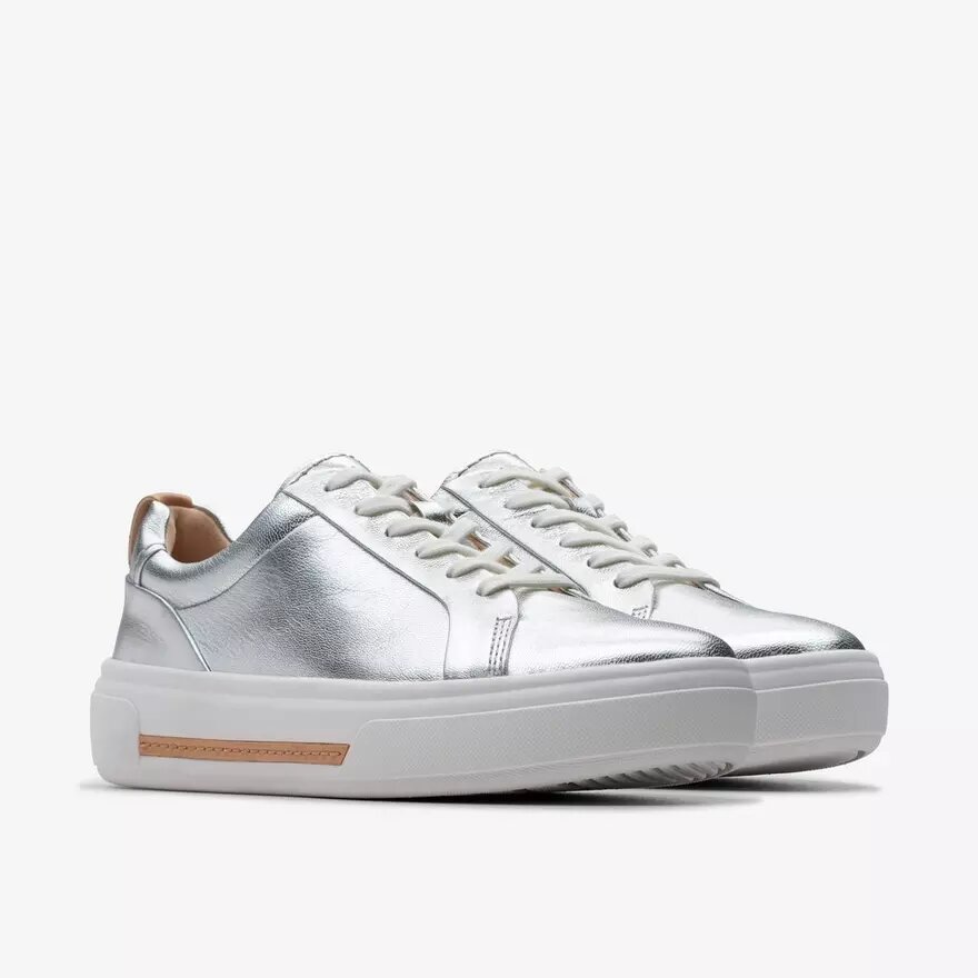 Zapatillas de paseo de piel plateadas Hollyhock para mujer Zapatillas de paseo de piel plateadas Hollyhock para mujer