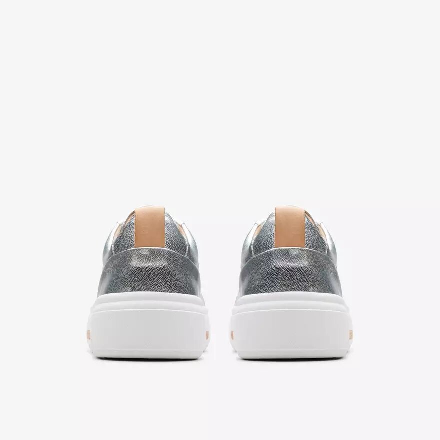 Zapatillas de paseo de piel plateadas Hollyhock para mujer Zapatillas de paseo de piel plateadas Hollyhock para mujer