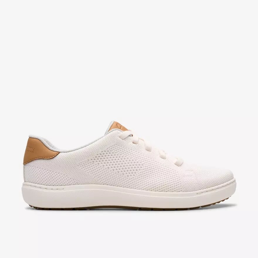 Zapatillas de paseo de punto blancas Nalle para mujer Zapatillas de paseo de punto blancas Nalle para mujer