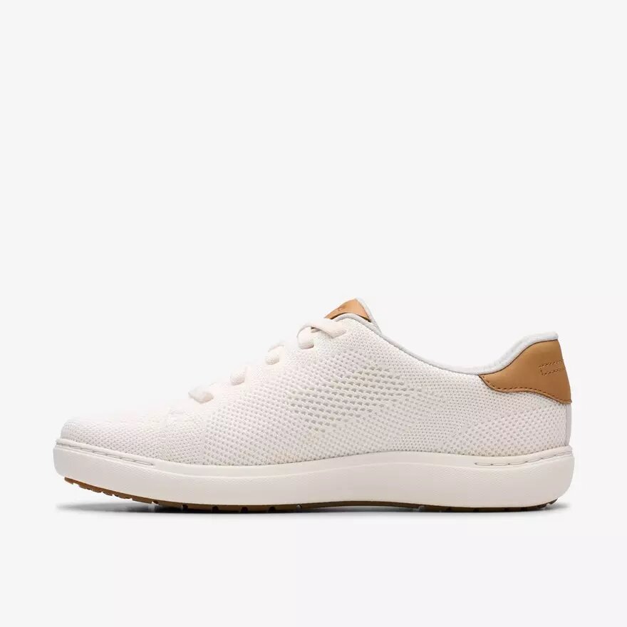 Zapatillas de paseo de punto blancas Nalle para mujer Zapatillas de paseo de punto blancas Nalle para mujer
