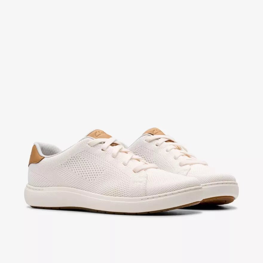 Zapatillas de paseo de punto blancas Nalle para mujer Zapatillas de paseo de punto blancas Nalle para mujer