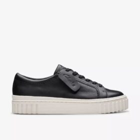 Zapatillas de paseo Mayhill de cuero negro para mujer