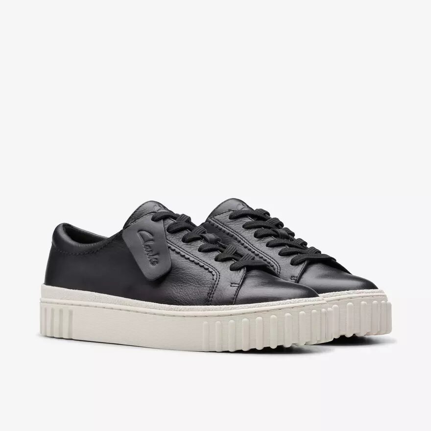 Zapatillas de paseo Mayhill de cuero negro para mujer Zapatillas de paseo Mayhill de cuero negro para mujer