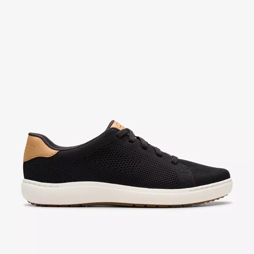 Zapatillas de paseo Nalle de punto negro para mujer Zapatillas de paseo Nalle de punto negro para mujer