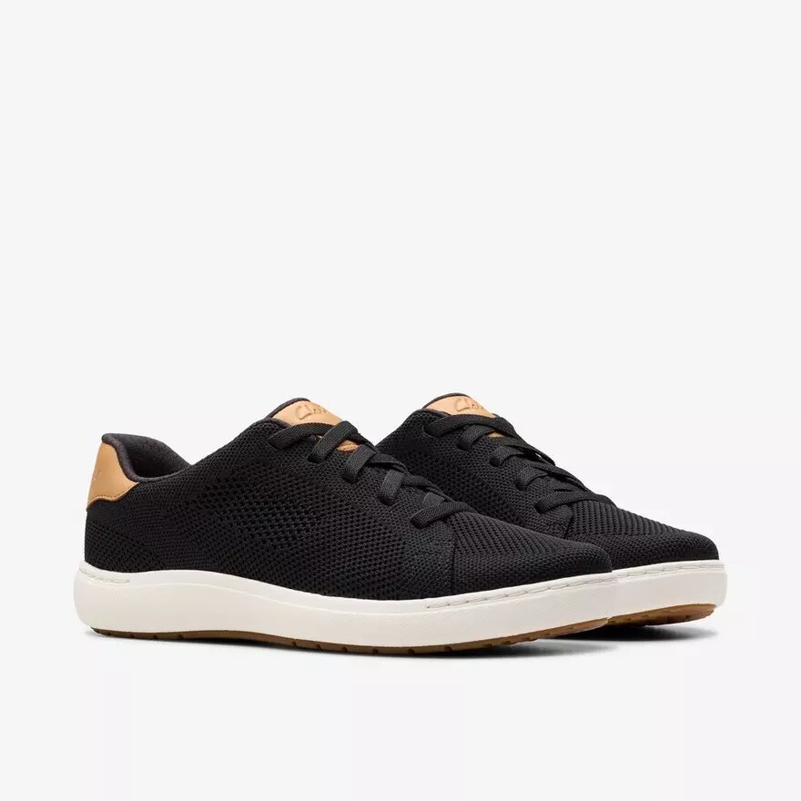 Zapatillas de paseo Nalle de punto negro para mujer Zapatillas de paseo Nalle de punto negro para mujer