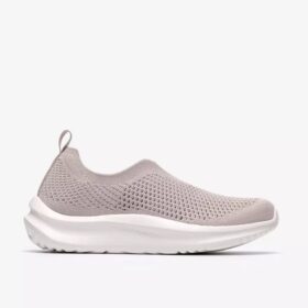 Zapatillas de punto Solevana para mujer en gris pálido