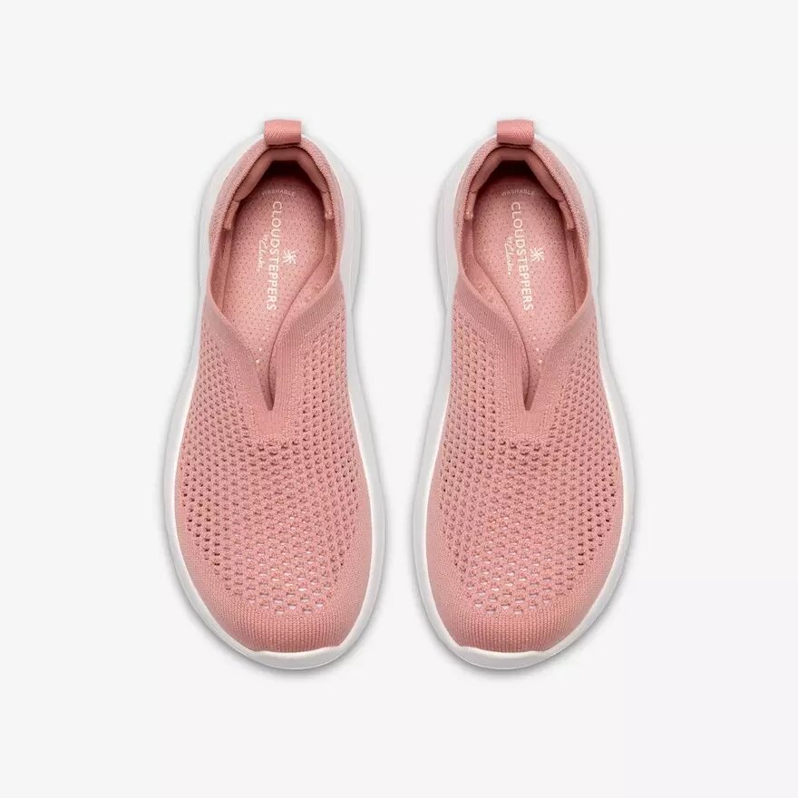 Zapatillas de punto Solevana para mujer en rosa empolvado Zapatillas de punto Solevana para mujer en rosa empolvado