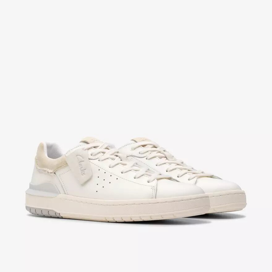 Zapatillas deportivas Courtlite 2 Run de cuero blanco para hombre Zapatillas deportivas Courtlite 2 Run de cuero blanco para hombre