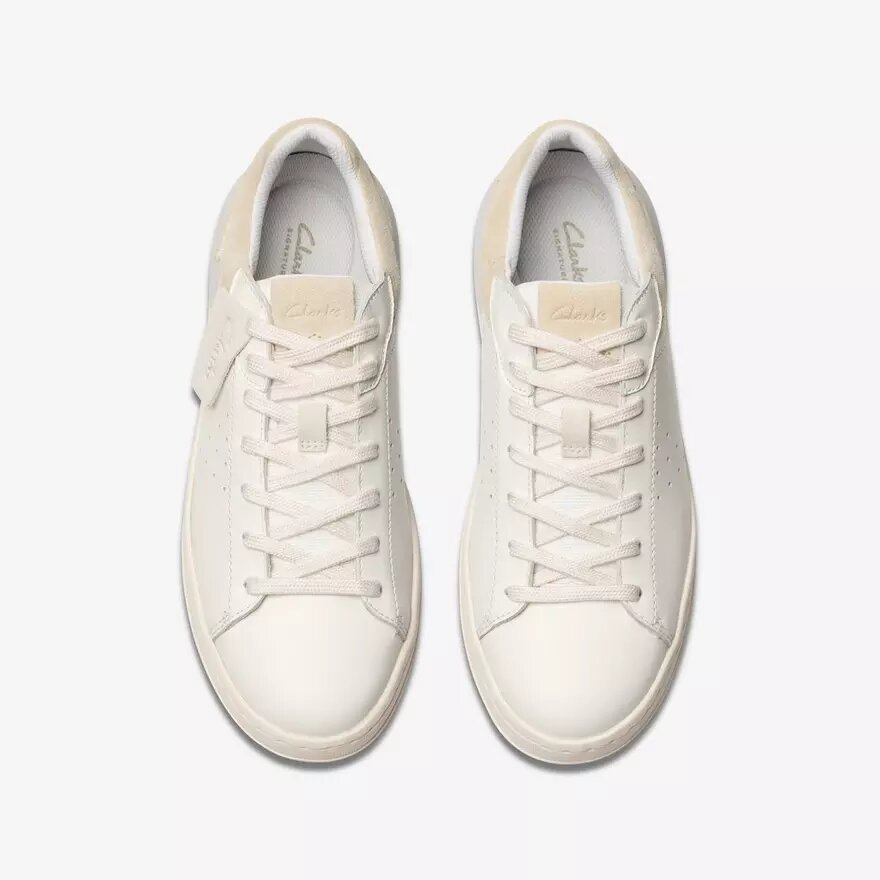 Zapatillas deportivas Courtlite 2 Run de cuero blanco para hombre Zapatillas deportivas Courtlite 2 Run de cuero blanco para hombre