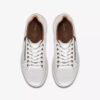 Zapatillas deportivas de cuero blanco con cordones Nalle para mujer