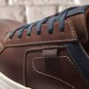 Zapatillas deportivas de hombre Mapstone Lace de piel de caoba Zapatillas deportivas de hombre Mapstone Lace de piel de caoba