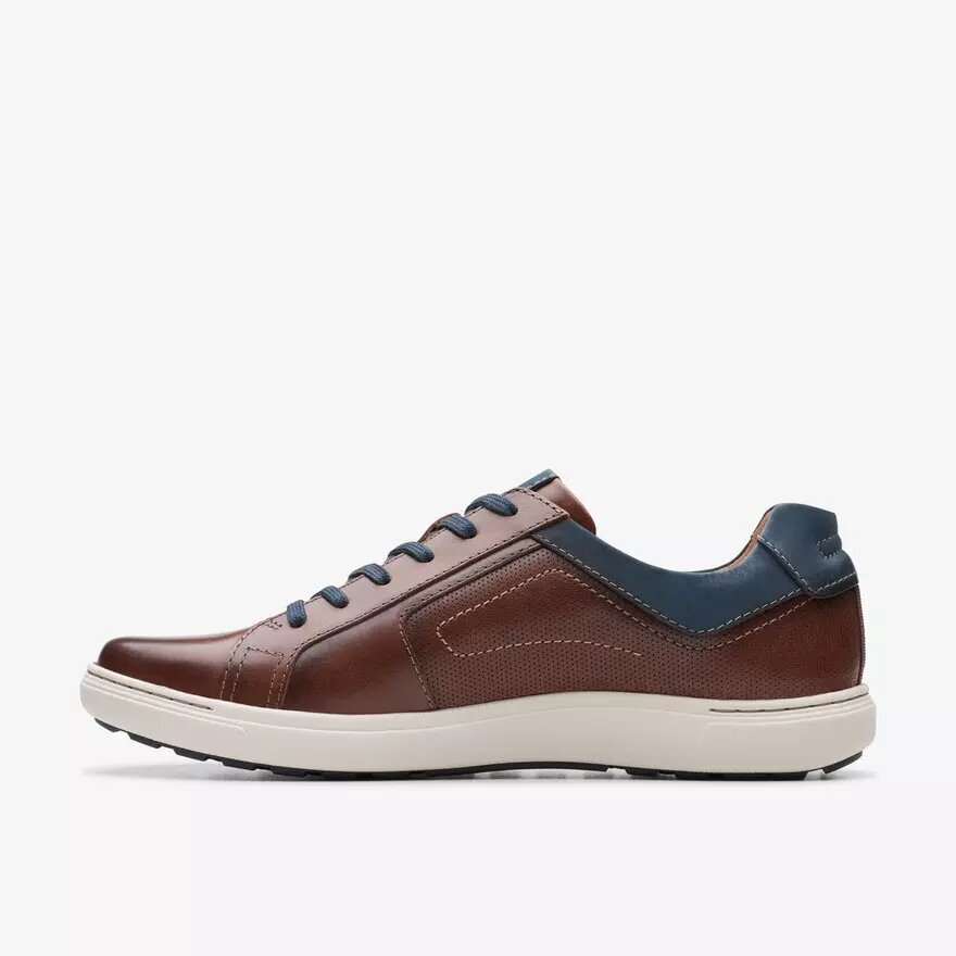 Zapatillas deportivas de hombre Mapstone Lace de piel de caoba Zapatillas deportivas de hombre Mapstone Lace de piel de caoba