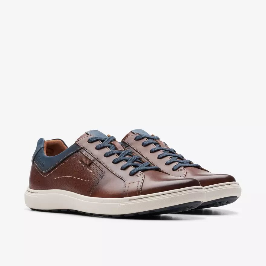 Zapatillas deportivas de hombre Mapstone Lace de piel de caoba Zapatillas deportivas de hombre Mapstone Lace de piel de caoba