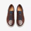 Zapatillas deportivas de hombre Mapstone Lace de piel de caoba Zapatillas deportivas de hombre Mapstone Lace de piel de caoba