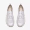 Zapatillas deportivas de piel blancas Solevana para mujer Zapatillas deportivas de piel blancas Solevana para mujer