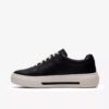 Zapatillas Hollyrose Zip de cuero negro para mujer Zapatillas Hollyrose Zip de cuero negro para mujer