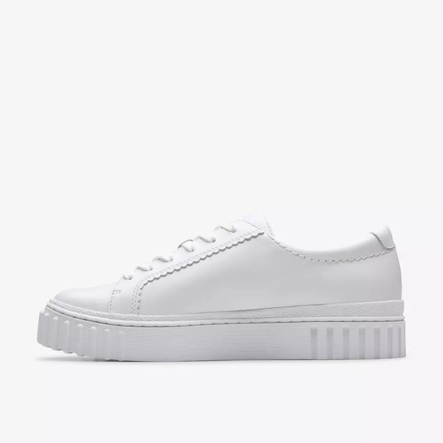 Zapatillas Mayhill de paseo de piel blanca para mujer Zapatillas Mayhill de paseo de piel blanca para mujer