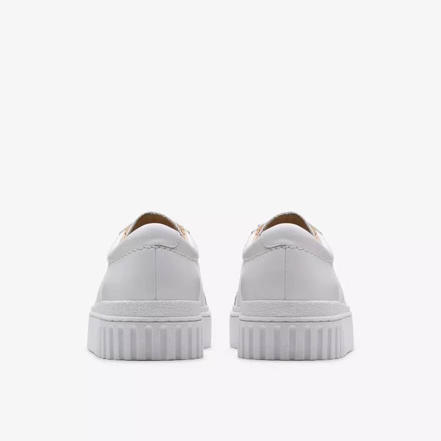 Zapatillas Mayhill de paseo de piel blanca para mujer Zapatillas Mayhill de paseo de piel blanca para mujer