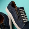 Zapatillas Nalle Lace de nubuck azul marino para mujer