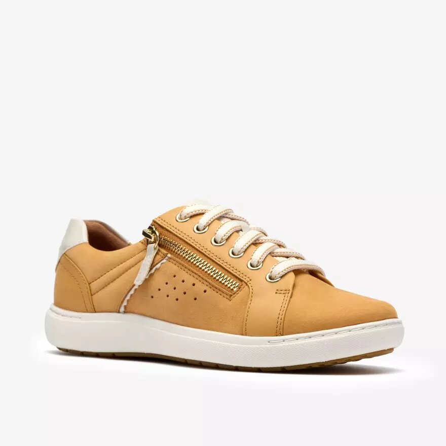 Zapatillas Nalle Zen para mujer en nubuck amarillo Zapatillas Nalle Zen para mujer en nubuck amarillo