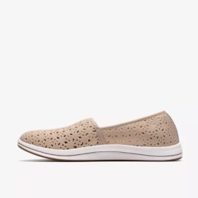 Zapatillas slip-on Breeze Lily para mujer, color topo claro