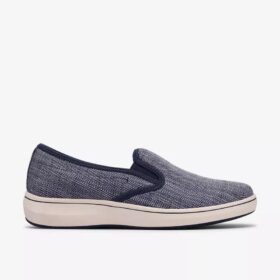 Zapatillas slip-on Breeze Sky Zoe de lona azul marino para mujer