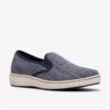 Zapatillas slip-on Breeze Sky Zoe de lona azul marino para mujer