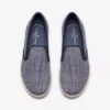 Zapatillas slip-on Breeze Sky Zoe de lona azul marino para mujer