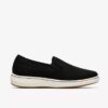 Zapatillas slip-on Breeze Sky Zoe de lona negra para mujer
